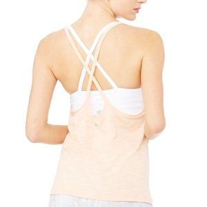Split Tank in Tropical Peach by Alo Yoga